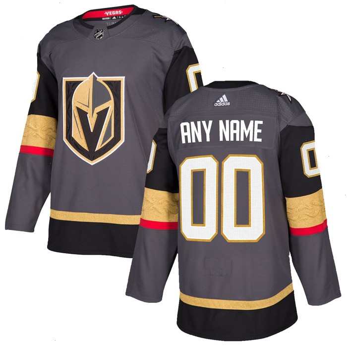 Vegas Golden Knights adidas Alternate Authentic Custom Jersey - Gray