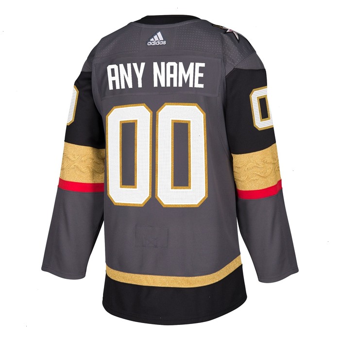 Vegas Golden Knights adidas Alternate Authentic Custom Jersey - Gray