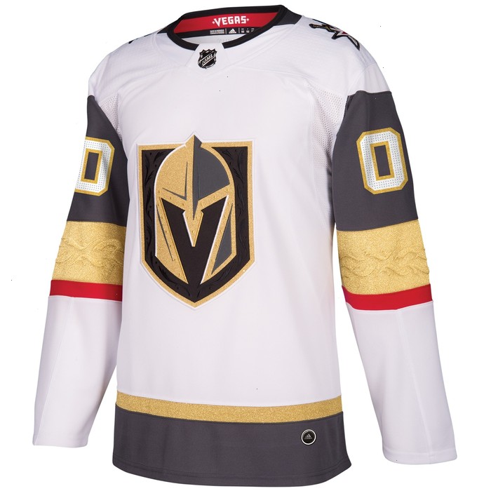 Vegas Golden Knights adidas Away Authentic Custom Jersey - White