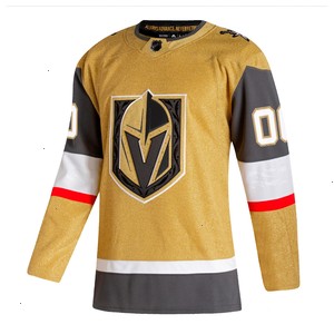 Vegas Golden Knights adidas Home Authentic Custom Jersey - Gold