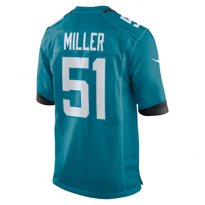 Ventrell Miller Jacksonville Jaguars Nike Game Jersey - Teal