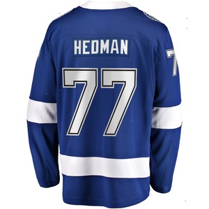 Victor Hedman Tampa Bay Lightning Fanatics Branded Home Premier Breakaway Player Jersey - Blue