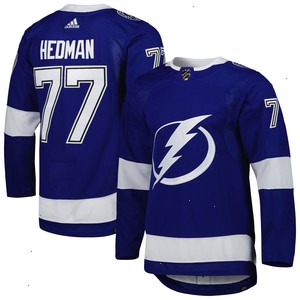 Victor Hedman Tampa Bay Lightning adidas Primegreen Authentic Pro Player Jersey - Blue