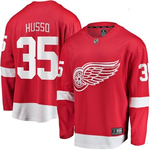 Ville Husso Detroit Red Wings Fanatics Branded Home Breakaway Player Jersey - Red