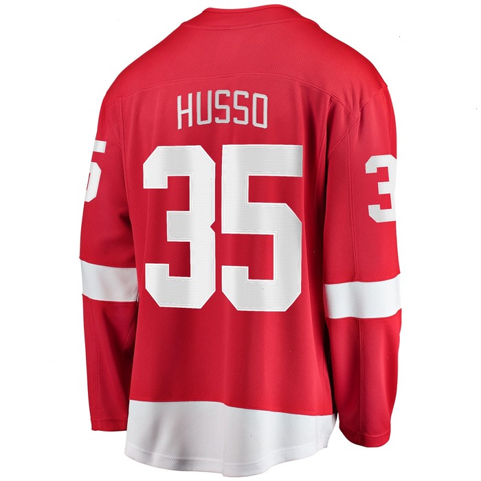 Ville Husso Detroit Red Wings Fanatics Branded Home Breakaway Player Jersey - Red