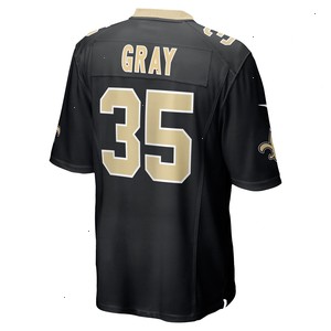 Vincent Gray New Orleans Saints Nike Game Player Jersey - Black