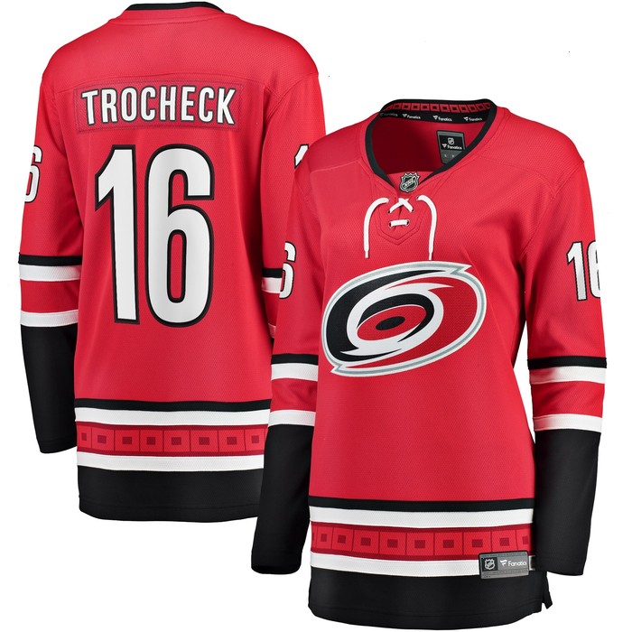 Vincent Trocheck Carolina Hurricanes Fanatics Branded Women's Breakaway Player Jersey - Red