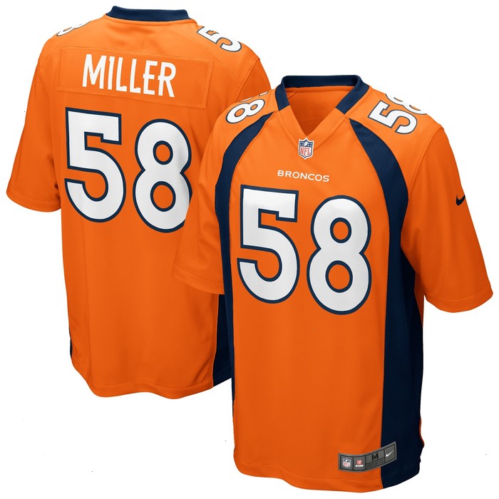 Von Miller Denver Broncos Nike Game Jersey - Orange