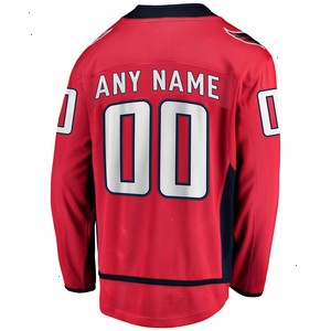 Washington Capitals Fanatics Branded Home Breakaway Custom Jersey - Red