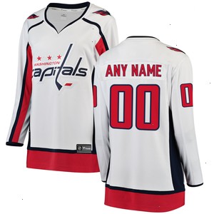 Washington Capitals Fanatics Branded Women's Away Breakaway Custom Jersey - White