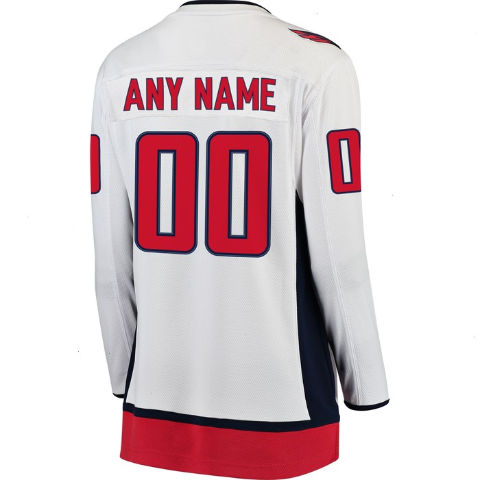 Washington Capitals Fanatics Branded Women's Away Breakaway Custom Jersey - White