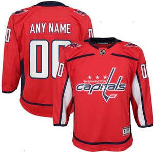 Washington Capitals Youth Home Custom Premier Jersey - Red