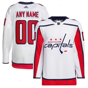 Washington Capitals adidas Away Primegreen Authentic Pro Custom Jersey - White