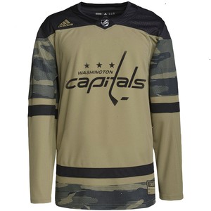 Washington Capitals adidas Military Appreciation Team Authentic Custom Practice Jersey - Camo