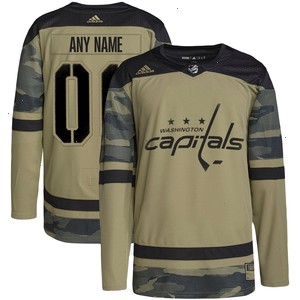 Washington Capitals adidas Military Appreciation Team Authentic Custom Practice Jersey - Camo V1