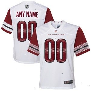 Washington Commanders Nike Youth Game Custom Player Jersey - White