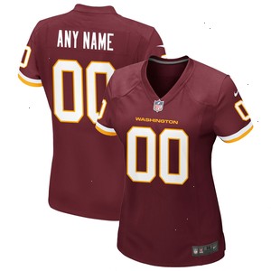 Washington Football Team Nike Women's Custom Game Jersey - Burgundy