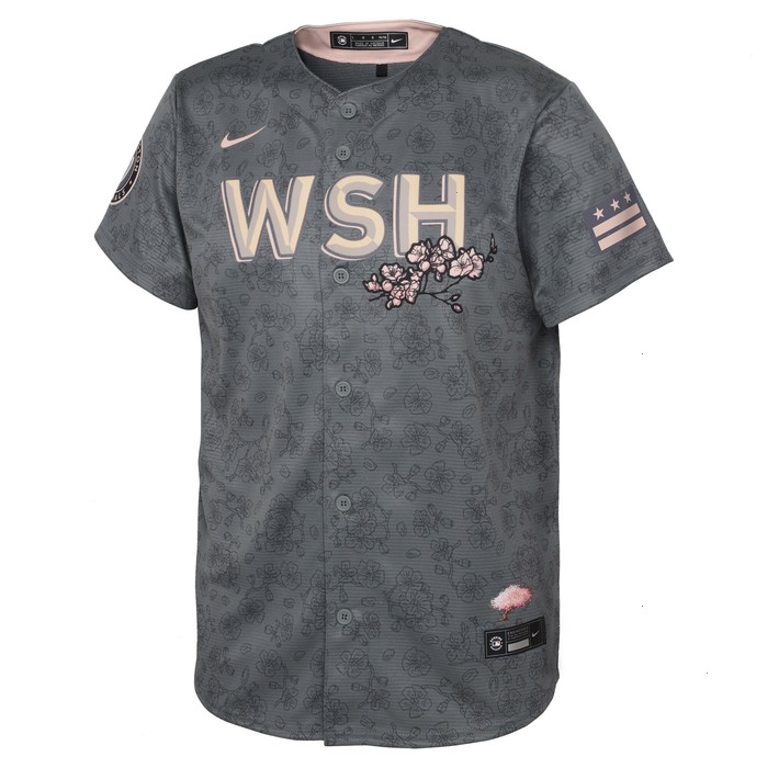 Washington Nationals Nike Preschool 2022 City Connect Replica Jersey - Gray