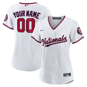 Washington Nationals Nike Women's Replica Custom Jersey - White