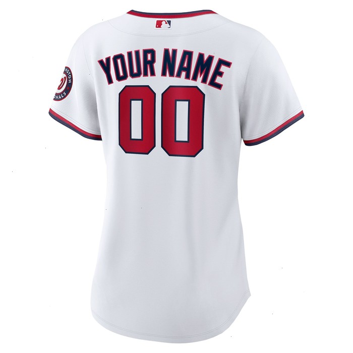 Washington Nationals Nike Women's Replica Custom Jersey - White