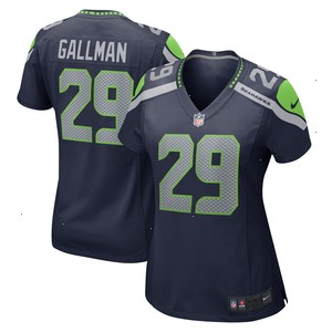 Wayne Gallman Seattle Seahawks Nike Women's Home Game Player Jersey - College Navy