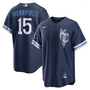 Whit Merrifield Kansas City Royals Nike 2022 City Connect Replica Player Jersey - Navy