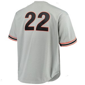 Will Clark San Francisco Giants Mitchell & Ness Big & Tall Cooperstown Collection Mesh Batting Practice Jersey - Gray