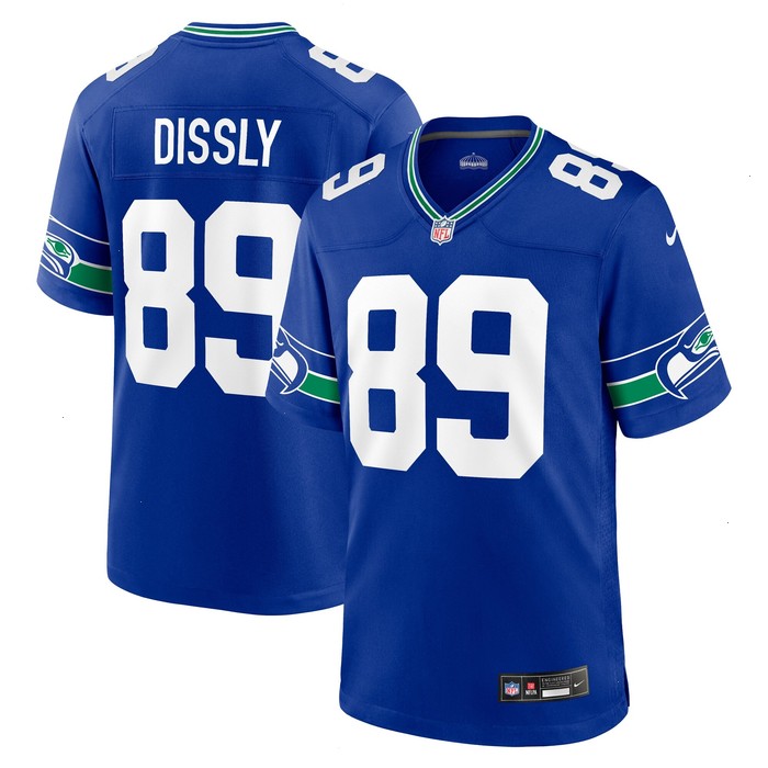 Will Dissly Seattle Seahawks Nike Throwback Player Game Jersey - Royal