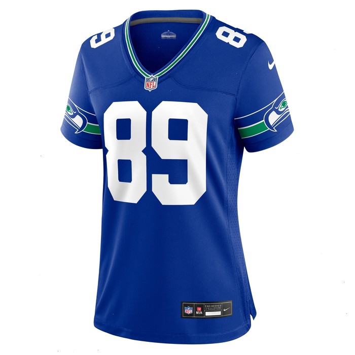 Will Dissly Seattle Seahawks Nike Women's Throwback Player Game Jersey - Royal