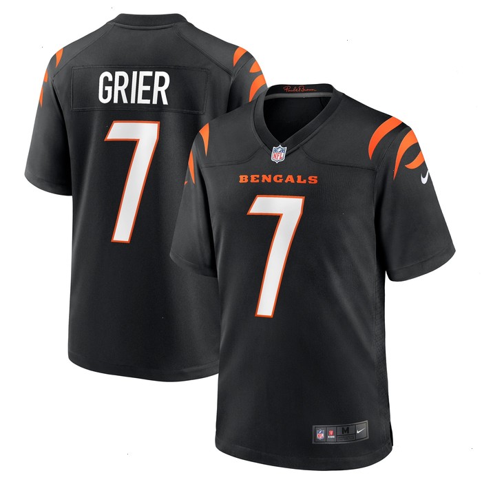 Will Grier Cincinnati Bengals Nike Team Game Jersey - Black V1