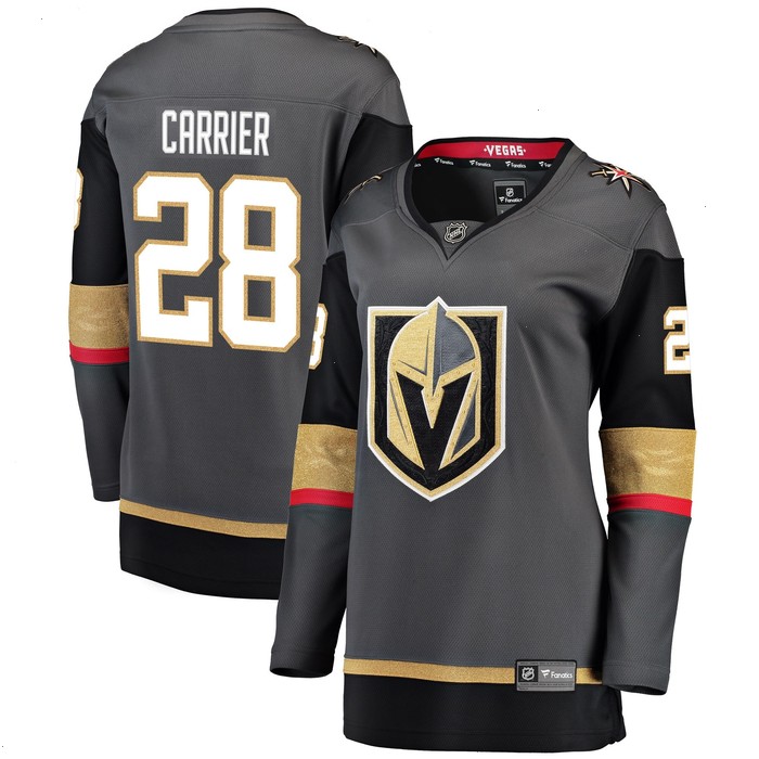 William Carrier Vegas Golden Knights Fanatics Branded Women's Alternate Breakaway Player Jersey - Gray