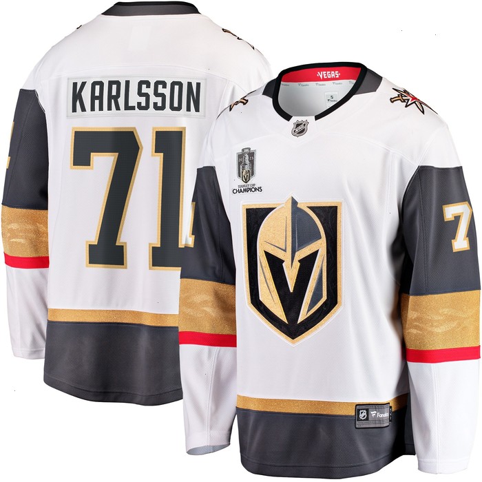 William Karlsson Vegas Golden Knights Fanatics Branded 2023 Stanley Cup Champions Away Breakaway Player Jersey - White