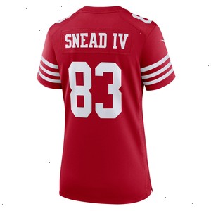 Willie Snead IV San Francisco 49ers Nike Women's Game Player Jersey - Scarlet