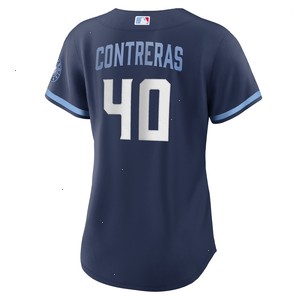 Willson Contreras Chicago Cubs Nike Women's City Connect Replica Player Jersey - Navy