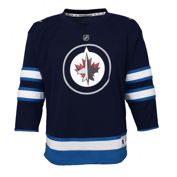 Winnipeg Jets Toddler Home Replica Custom Jersey - Navy