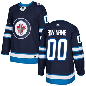 Winnipeg Jets adidas Authentic Custom Jersey - Navy