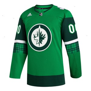 Winnipeg Jets adidas St. Patrick's Day Authentic Custom Jersey - Kelly Green