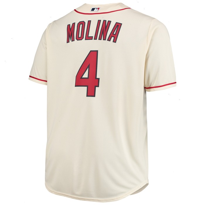 Yadier Molina St. Louis Cardinals Big & Tall Replica Player Jersey - Cream