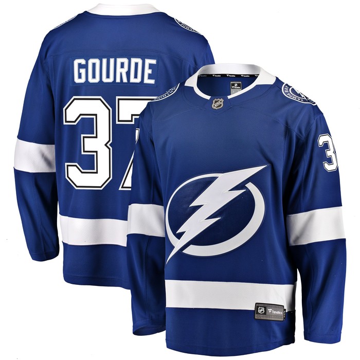 Yanni Gourde Tampa Bay Lightning Fanatics Branded Home Breakaway Player Jersey - Blue