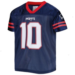 Youth Mac Jones Navy New England Patriots Player Jersey