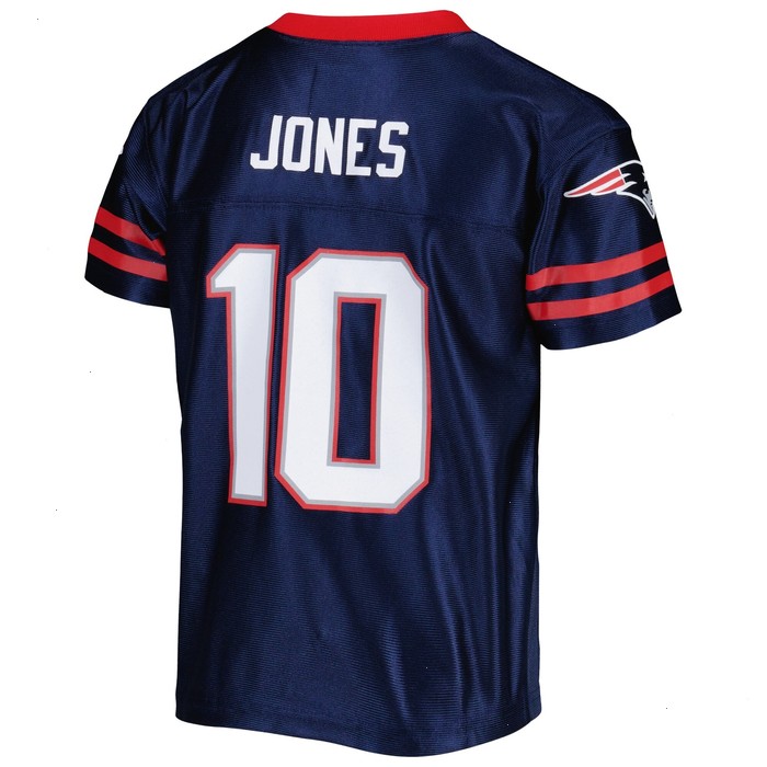 Youth Mac Jones Navy New England Patriots Player Jersey