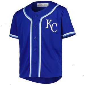 Youth Royal Kansas City Royals Full-Button Replica Jersey