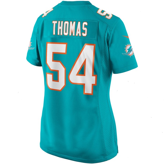 Zach Thomas Miami Dolphins Nike Women's Game Retired Player Jersey - Aqua