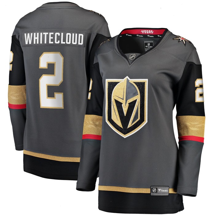 Zach Whitecloud Vegas Golden Knights Fanatics Branded Women's Alternate Breakaway Jersey - Gray