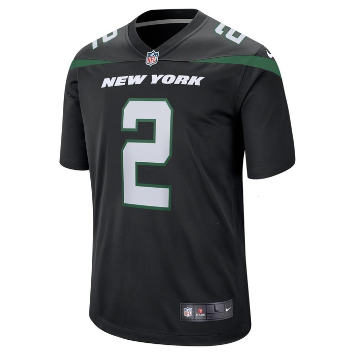 Zach Wilson New York Jets Nike Alternate Game Jersey - Black