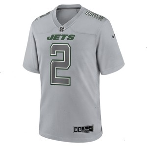 Zach Wilson New York Jets Nike Atmosphere Fashion Game Jersey - Gray