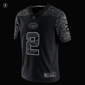 Zach Wilson New York Jets Nike RFLCTV Limited Jersey - Black