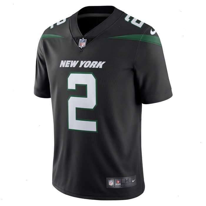 Zach Wilson New York Jets Nike Vapor Limited Jersey - Stealth Black