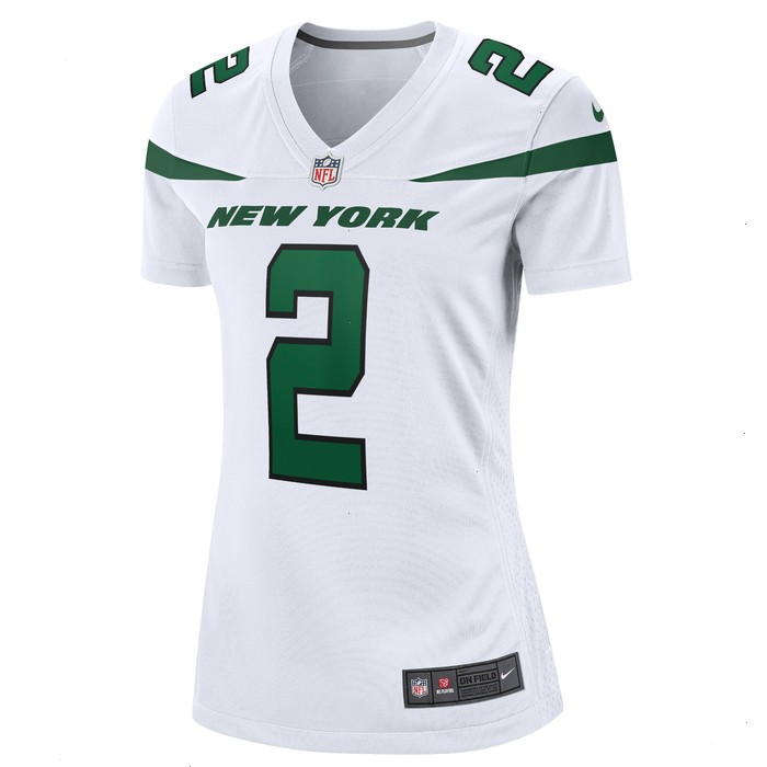 Zach Wilson New York Jets Nike Women's Player Jersey - White