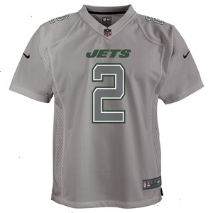 Zach Wilson New York Jets Nike Youth Atmosphere Game Jersey - Gray